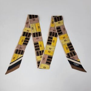 FENDI Baguette Print 100% Silk Wrappy